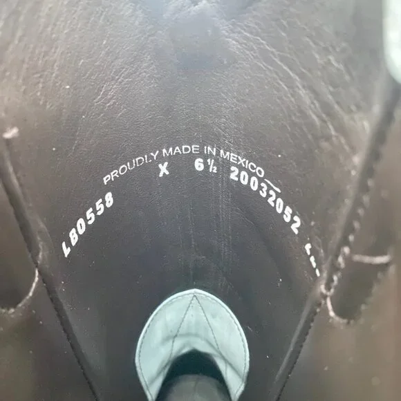 Lane EMMA JANE Womens Cowboy Boots 6.5 Western Light Blue Cowgirl Mid Calf Tall - Picture 9 of 11